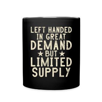 Left Handers Gifts - Full Colour Mug - black - Front