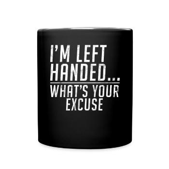 Left Handers Gifts - Tasse einfarbig - Schwarz - Vorne