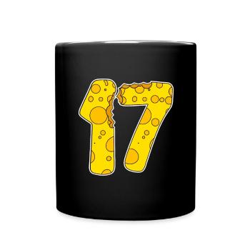 17 Year Old Funny Cheese - Full Colour Mug - black - Front