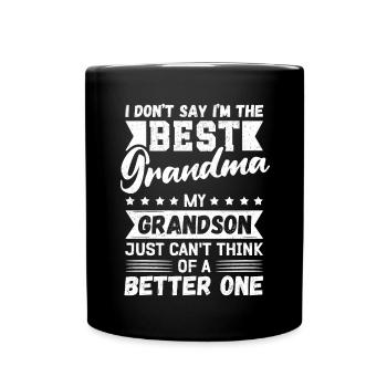 Oma Geschenke Geburtstag Muttertag - Tasse einfarbig - Schwarz - Vorne