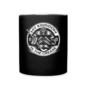Ice Hockey Goalie Goaltender Keeper Goalkeeper - Full Colour Mug - black - Front