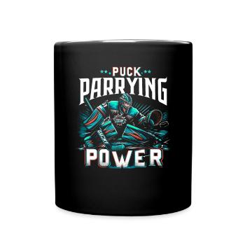 Ice Hockey Goalie Goaltender Keeper Goalkeeper - Full Colour Mug - black - Front
