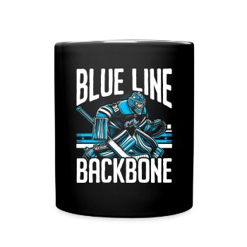 Ice Hockey Goalie Goaltender Keeper Goalkeeper - Full Colour Mug - black - Front