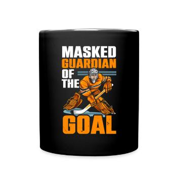 Ice Hockey Goalie Goaltender Keeper Goalkeeper - Full Colour Mug - black - Front