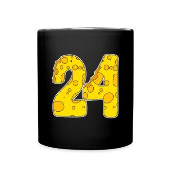 24 ans Lustig Käse - Mug uni - noir - Devant