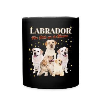 Labrador plus fidèle que les Hommes - Mug uni - noir - Devant