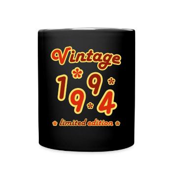 Vintage 1994 Birthday Funny Retro Numbers - Mug uni - noir - Devant