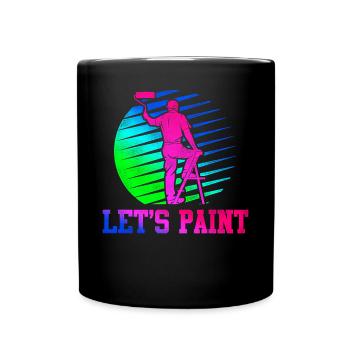 House Painter Decorator Retro 80s - Full Colour Mug - black - Front