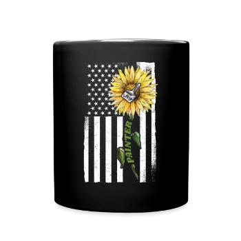 Peintre en bâtiment Décorateur Américain - Mug uni - noir - Devant