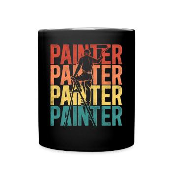House Painter Decorator Vintage - Tasse einfarbig - Schwarz - Vorne