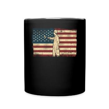 House Painter Decorator American - Full Colour Mug - black - Front