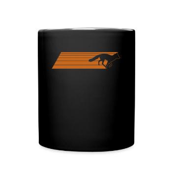 Fuchs Geschenke Fuchsliebhaber - Tasse einfarbig - Schwarz - Vorne