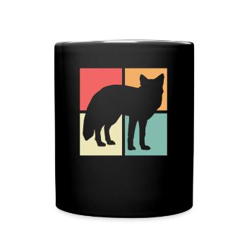 Cadeaux de chasse au renard Amoureux du renard - Mug uni - noir - Devant
