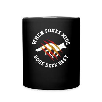 Renard Chasse Cadeaux Chien De Chasse - Mug uni - noir - Devant