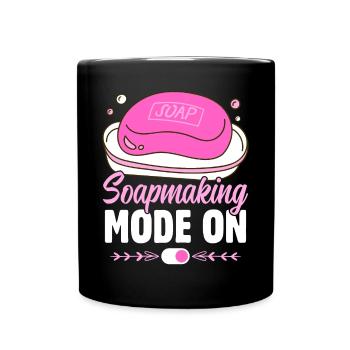 Savon Savon de bain Savon naturel - Mug uni - noir - Devant