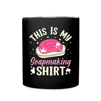 Savon Savon de bain Savon naturel - Mug uni - noir - Devant
