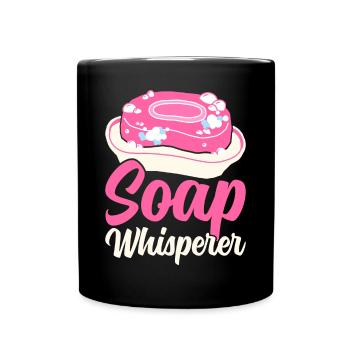 Savon Savon de bain Savon naturel - Mug uni - noir - Devant