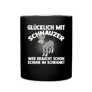 Dog Schnauzer Giant Schnauzer - Full Colour Mug - black - Front