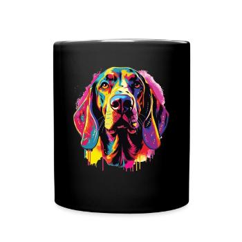 Aquarelles Coloré Américain Anglais - Mug uni - noir - Devant