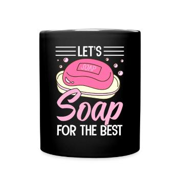 Soap Bath Soap Natural Soap - Full Colour Mug - black - Front