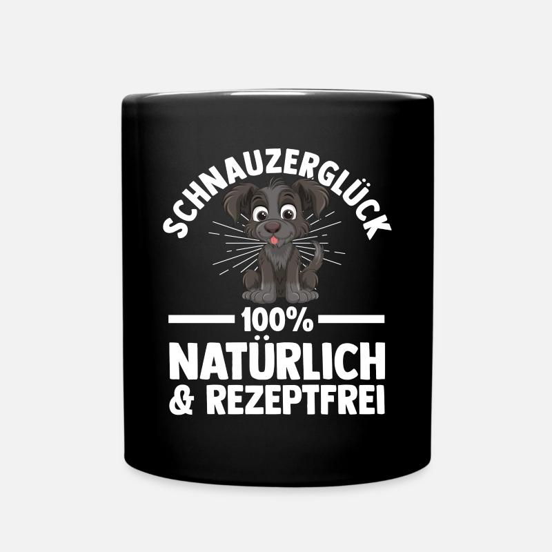 Riesenschnauzer Hund Schnauzer - Tasse einfarbig - Schwarz
