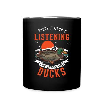 Duck Lover Gift Duck Breeder - Full Colour Mug - black - Front