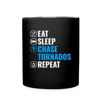 Storm Chaser Dad - Storm Chasing Tornados - Tasse einfarbig - Schwarz - Vorne