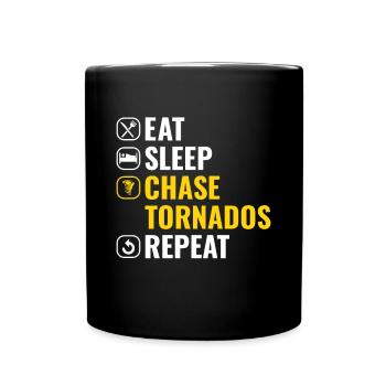 Storm Chaser Dad - Storm Chasing Tornados - Tasse einfarbig - Schwarz - Vorne