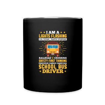 Chauffeur de bus Chauffeur de bus Bus Schuhlbus cadeau - Mug uni - noir - Devant