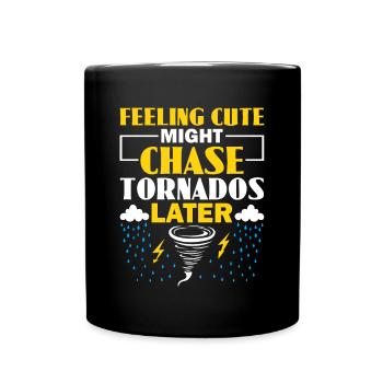 Storm Chaser Dad - Storm Chasing Tornadoes - Full Colour Mug - black - Front