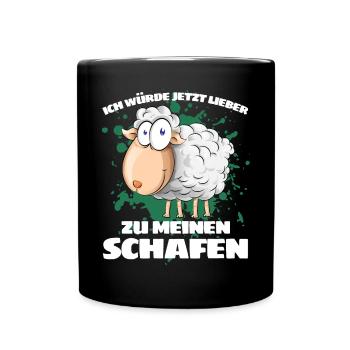 JE PRÉFÉRERAIS ALLER VERS MES BREBIS MAINTENANT - Mug uni - noir - Devant