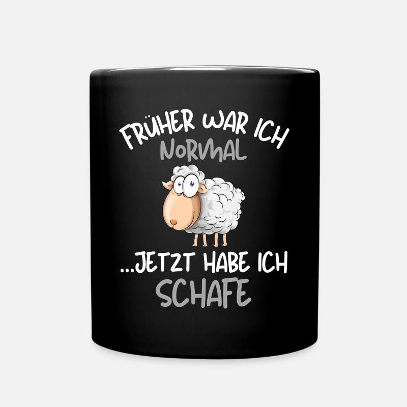 Ich habe Schafe! Lustige Schäferei Schafhirte - Tasse einfarbig - Schwarz