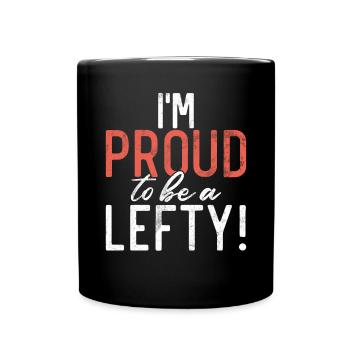 Left Handers Gifts - Tasse einfarbig - Schwarz - Vorne