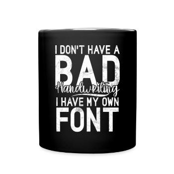 Left Handers Gifts - Tasse einfarbig - Schwarz - Vorne