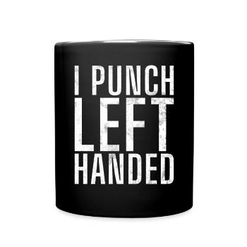 Left Handers Gifts - Tasse einfarbig - Schwarz - Vorne