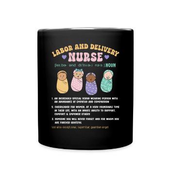 Infirmière Bébé Maternité Infirmière - Mug uni - noir - Devant