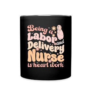 Infirmière Bébé Maternité Infirmière - Mug uni - noir - Devant
