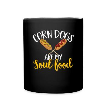 Corn Dog Corndog - Full Colour Mug - black - Front