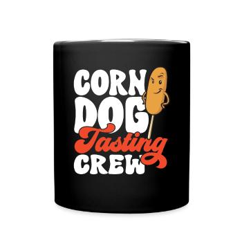 Corn Dog Corndog - Full Colour Mug - black - Front