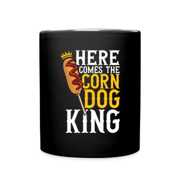Corn Dog Corndog - Full Colour Mug - black - Front