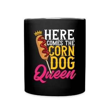Corn Dog Corndog - Full Colour Mug - black - Front