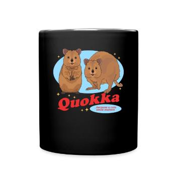 Quokka kangourous kangourou à queue courte cadeau - Mug uni - noir - Devant
