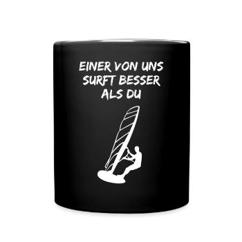 Surfer Challenge - Better Than You - Full Colour Mug - black - Front