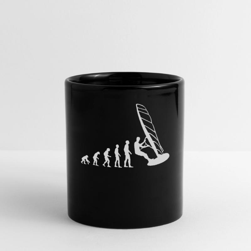 Evolution Windsurfer - From Monkey to Board Full Colour Mug