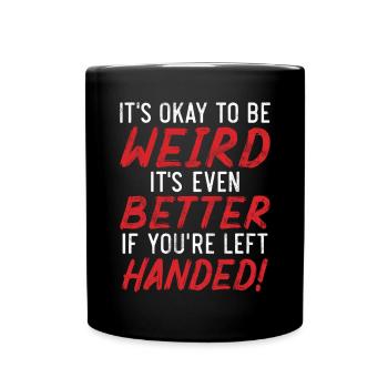 Left Handers Gifts - Tasse einfarbig - Schwarz - Vorne