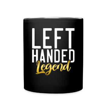 Left Handers Gifts - Tasse einfarbig - Schwarz - Vorne