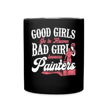 House Painter Decorator Female - Full Colour Mug - black - Front