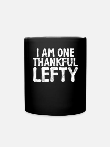 Left Handers Gifts - Tasse einfarbig - Schwarz