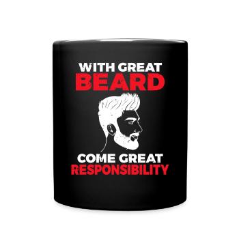 Giftidea Beard Men - Full Colour Mug - black - Front