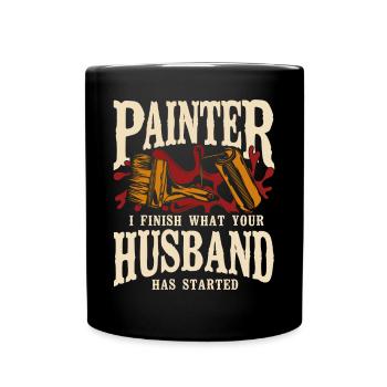 House Painter Decorator Painter I - Full Colour Mug - black - Front